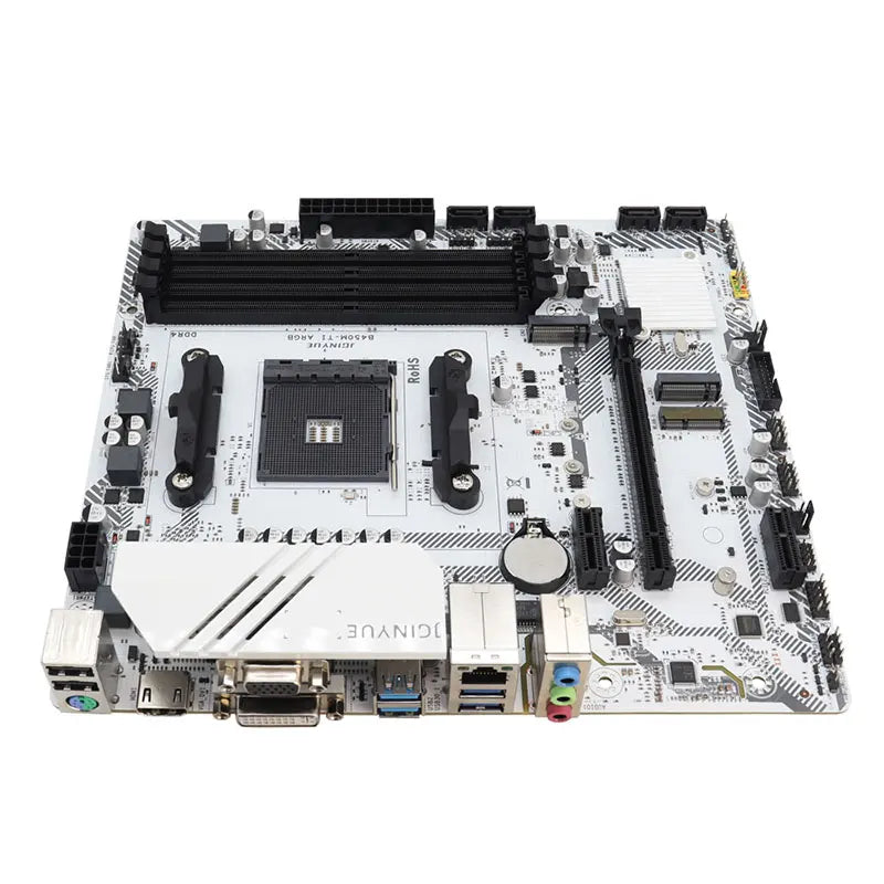 ARGB M-ATX Motherboard Classic AMD B450 4 DDR4 Memory AM4 Mainboard M.2 NVME (Supports Ryzen 5500 5600 5600G CPU) Full New