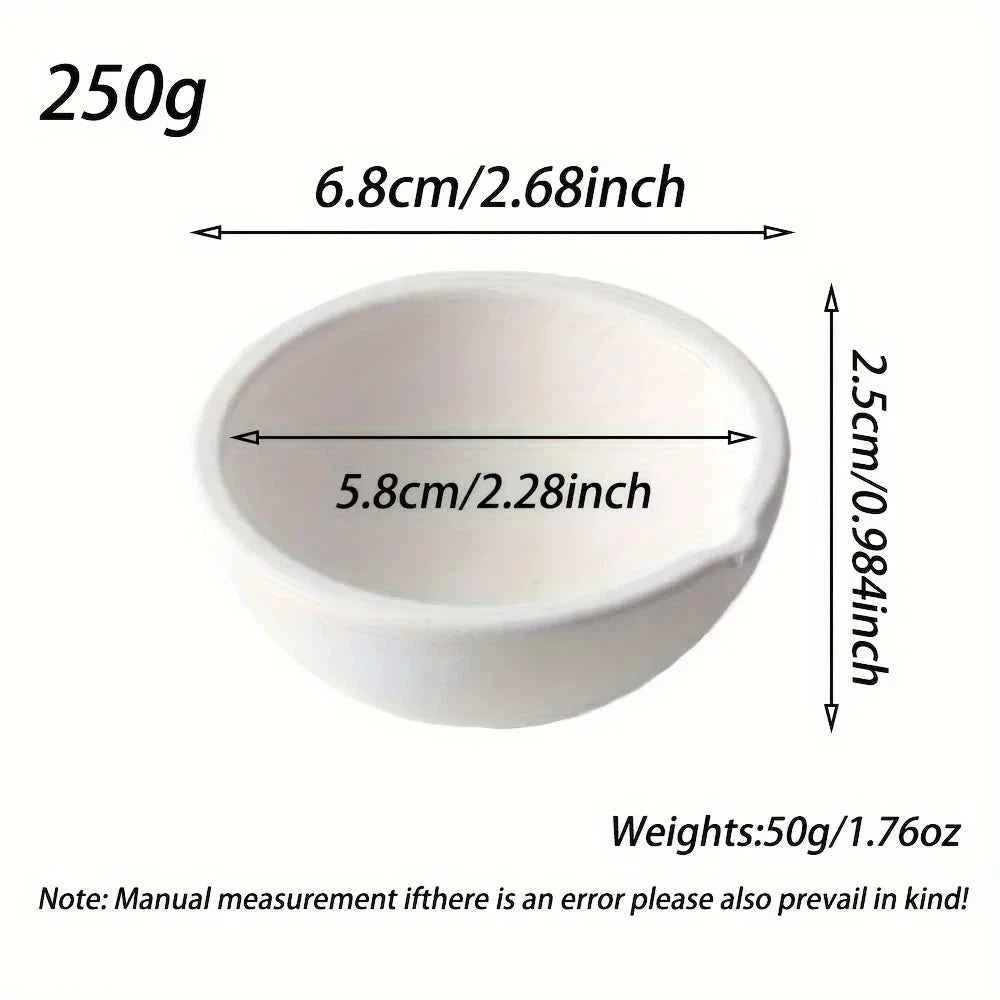 High-Temp Quartz Crucible Clip and Melting Bowl Set for Gold Silver Melting Jewelry Casting Metal Refining Furnace Tools