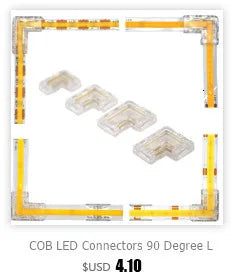 COB Strip to Wire LED Connectors 5 8 10mm Connection Solderless Extension For CCT FCOB RGB LED Strip Lights 2 3 4 Pin Connector