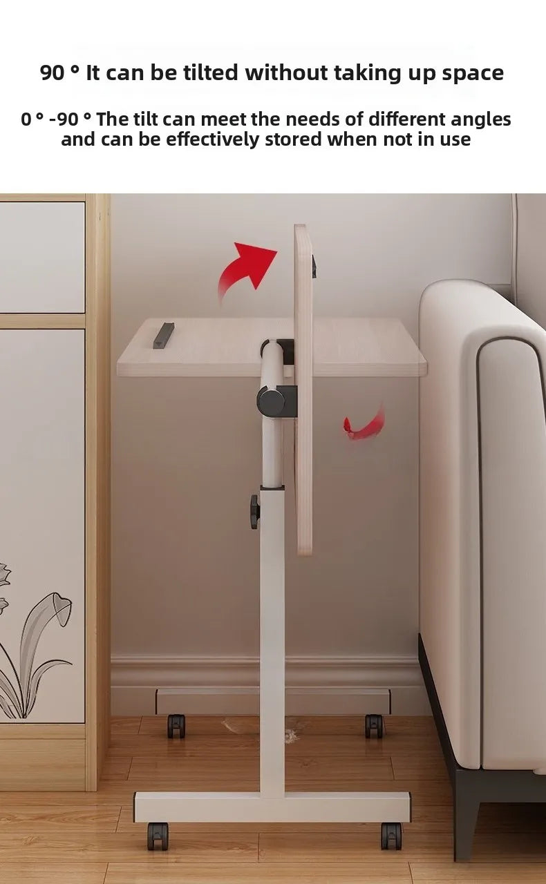 Computer desk Bedside table Mobile lifting small table Household small laptop holder with wheels