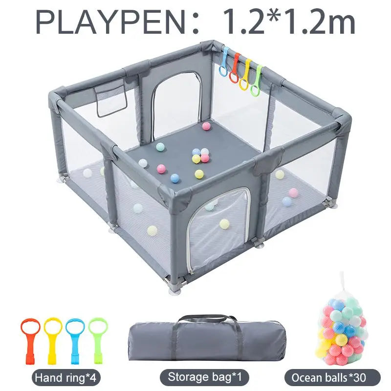 New Arrival Baby Playpen For Children Safety Barrier For Newborn Playground Basketball Ball Pit Playpen Indoor Baby Playground