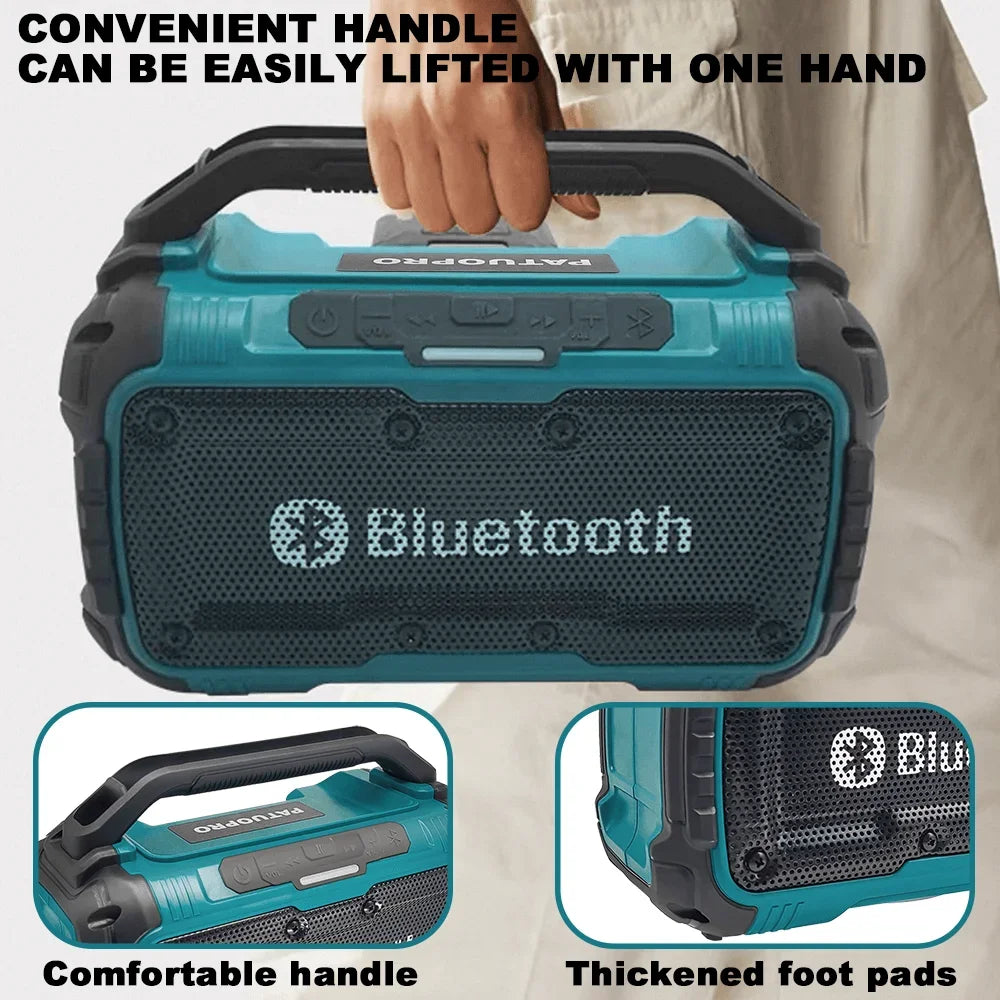 Makita Cordless Bluetooth Speaker Portable Surround Speakers Dual Channel Subwoofer Loudspeaker 18V Battery(No Battery)