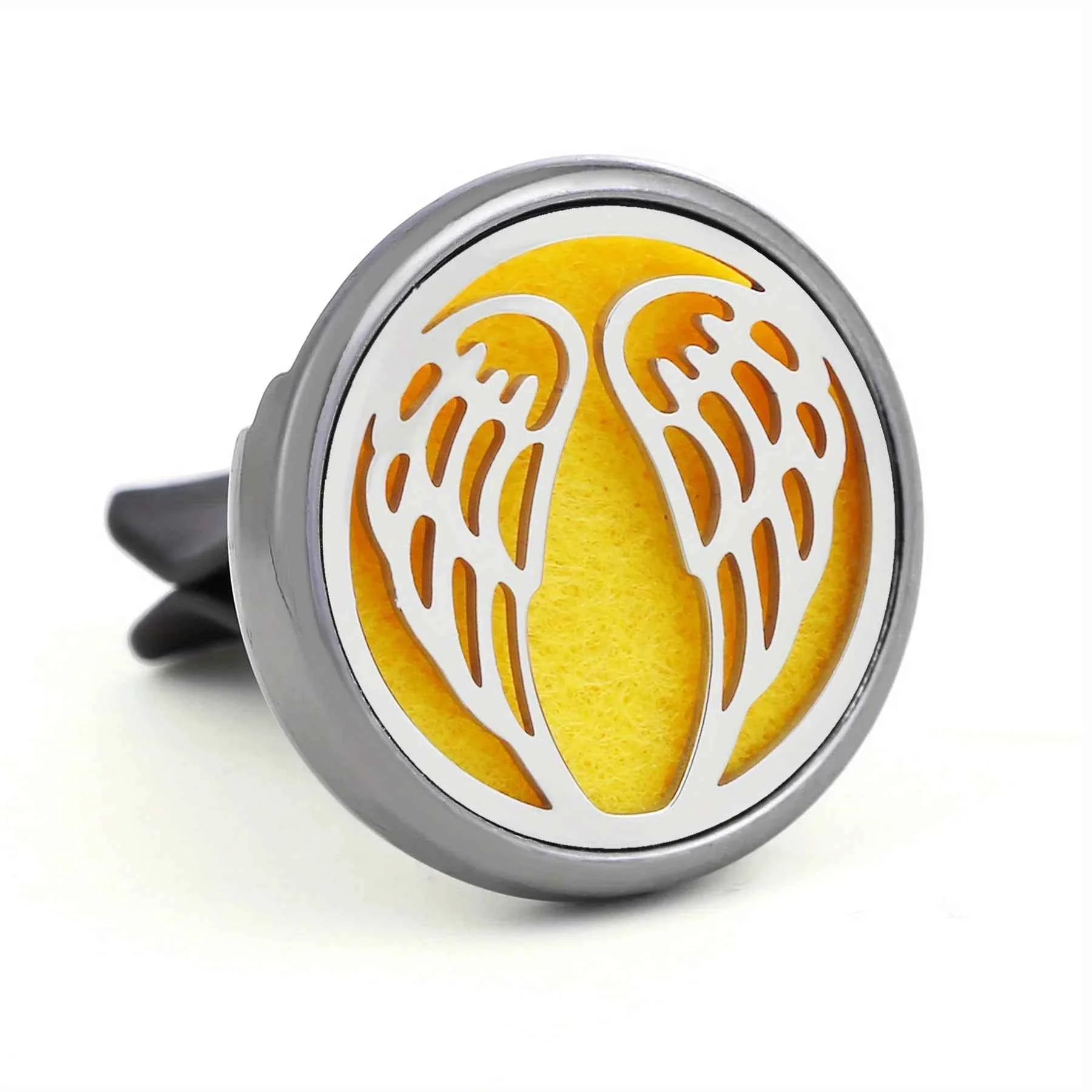 1PC Refillable Car Air Freshener Perfume Diffuser Clip with 10pcs Pads Auto Vent Interior Aromatherapy Diffuser