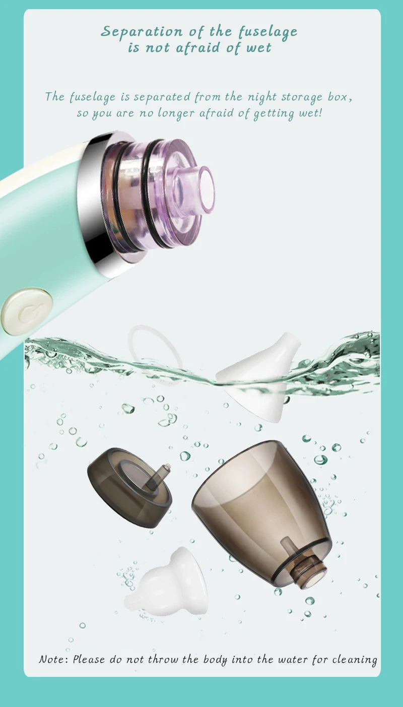 New Electric Baby Nasal Aspirator Electric Nose Cleaner Sniffling Equipment Safe Hygienic Nose Snot Cleaner For Newborns