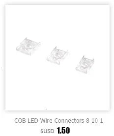 COB Strip to Wire LED Connectors 5 8 10mm Connection Solderless Extension For CCT FCOB RGB LED Strip Lights 2 3 4 Pin Connector