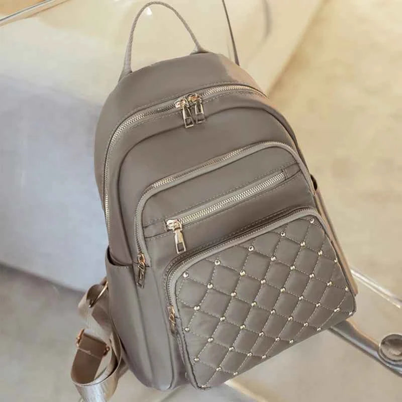 Fashion Bagpack Women High Quality Nylon Backpacks Female Big Travel Back Pack Large School Bags for Teenage Girls Shoulder Bag