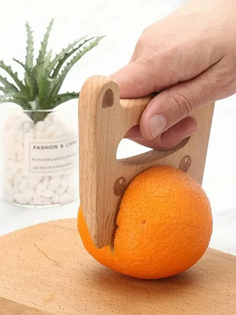 Wooden Montessori Knife Kids Cooking Toys Educational Safe Knives Cut Fruit Basic Toys & Life Skills Kitchen Tools For Toddlers