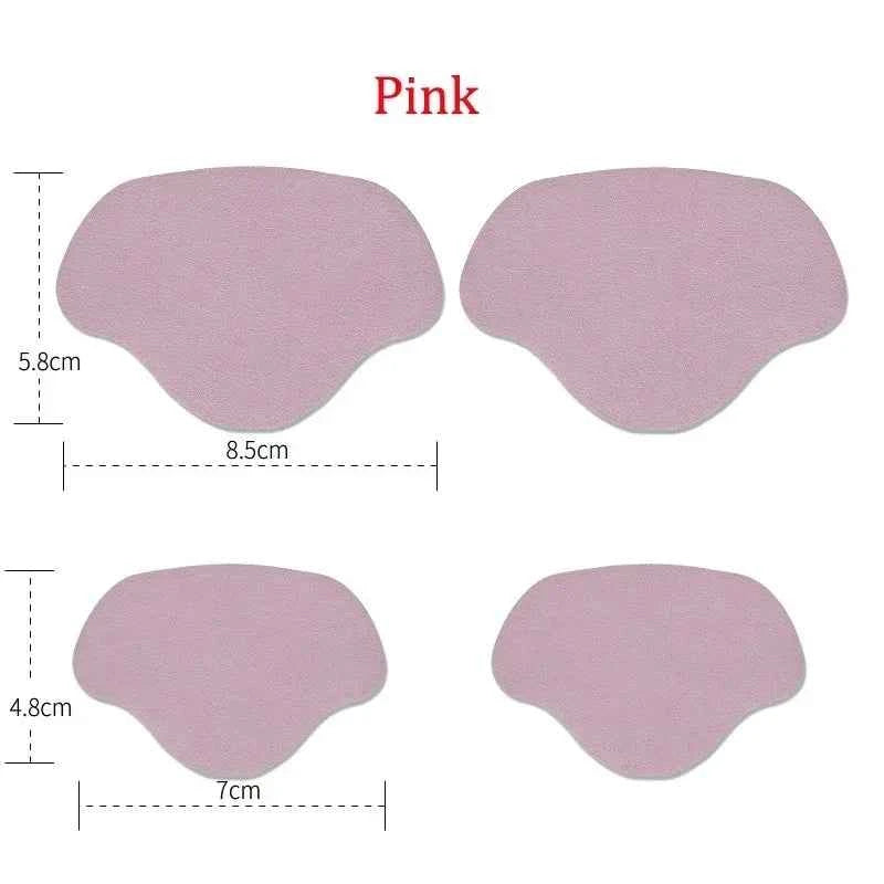 4Pcs Sneaker Heel Repair Pad Adjustable Size Wear-resistant Footbed Invisible Heel Repair Pad Repair Shoe Hole Pad Back Sticker