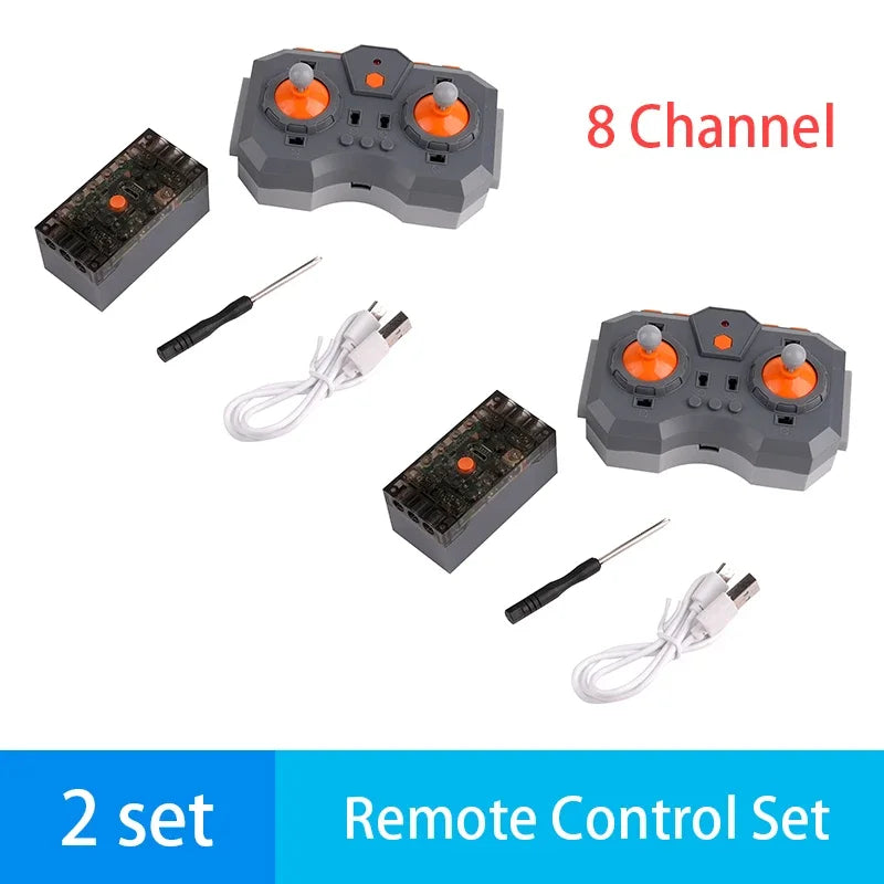 12 Channel Remote Control Lithium Battery Box Set Compatible Building Block APP Programming Control for DIY RC Car Robot Project