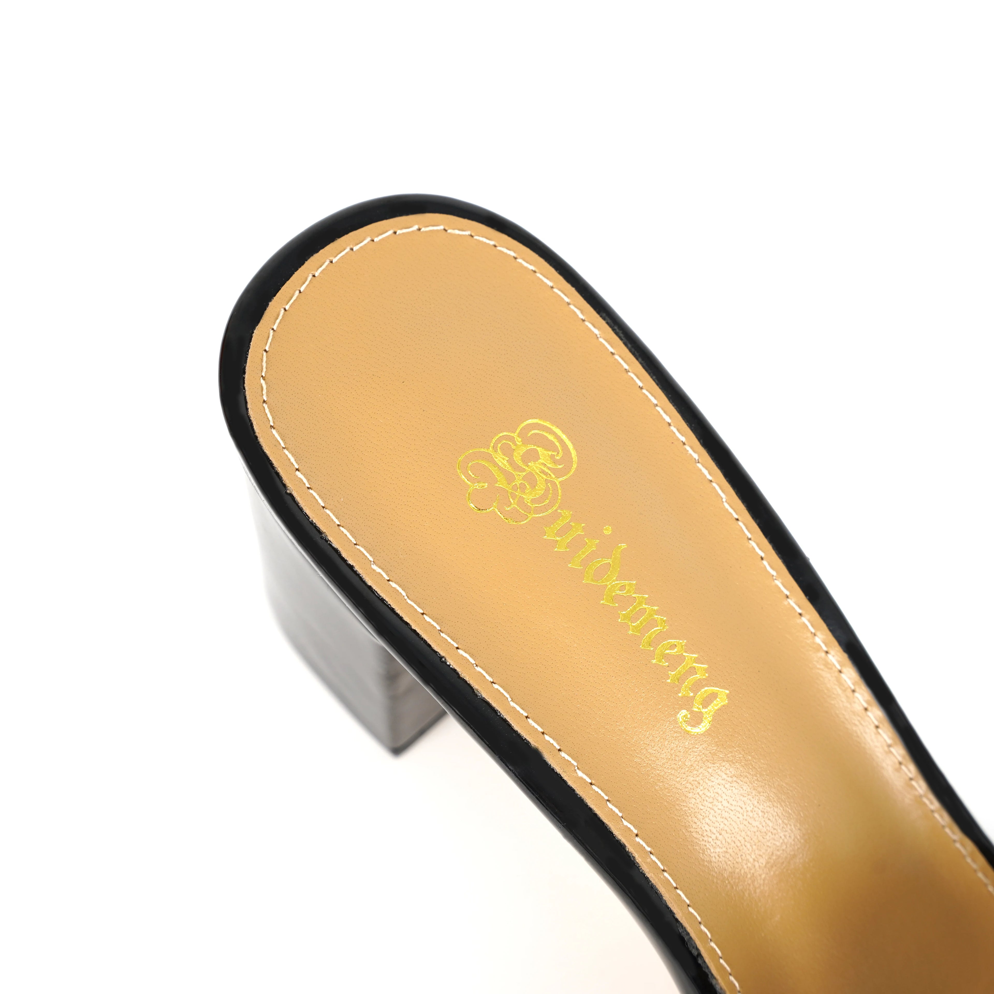 2024 ladies slippers leather open toe fashion ladies high heels luxury party shoes plus size 35-44 outdoor women's shoes