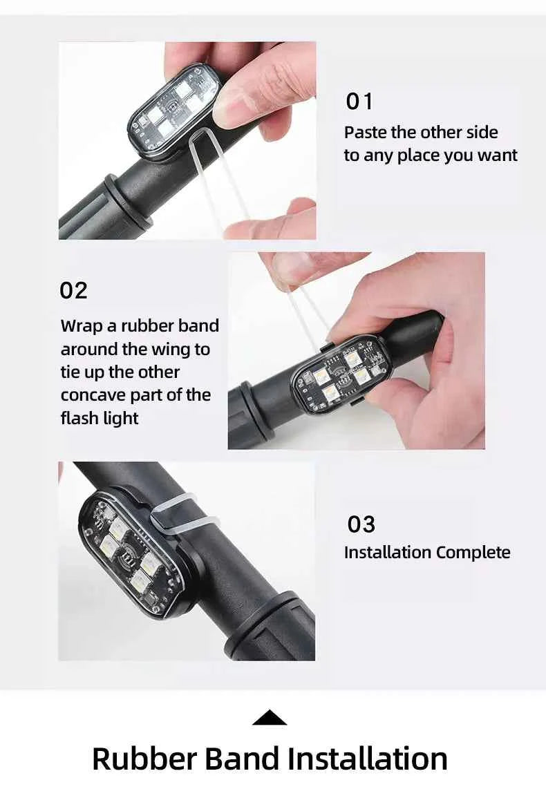 1/2/4pcs Wireless LED Strobe Lights Car Decor Atmosphere Light 8 Colors Rechargeable Led Lights Anti-Collision LED Warning Light
