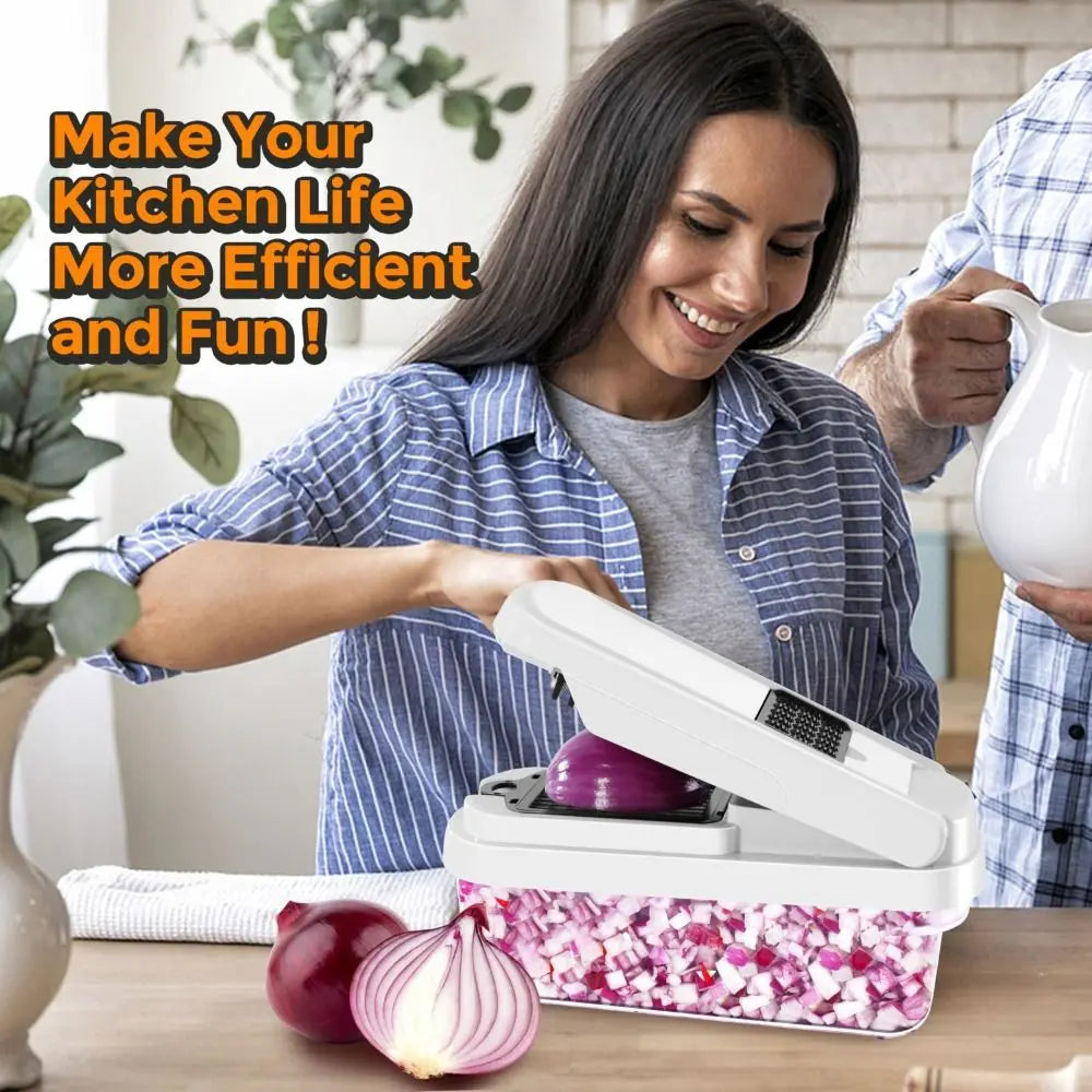 High Quality 18 in 1 Vegetable Chopper Multifunction Kitchen Items Food Cutter Cooking Gadgets Dicer Kitchen