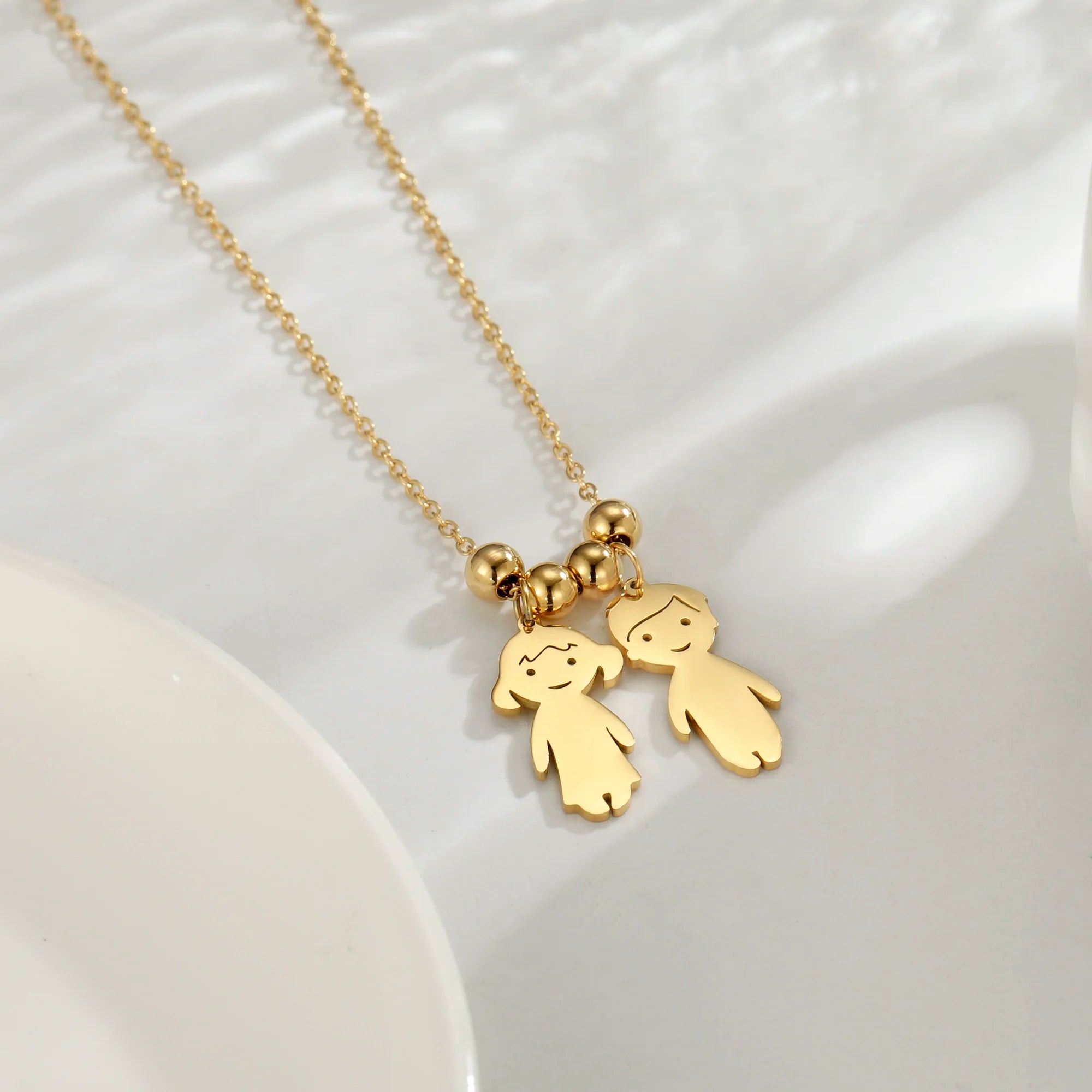 Couple Friend Sister Custom Name Personalized Necklace Gift for Women Men Mother Day Father Family Stainless Steel Jewelry