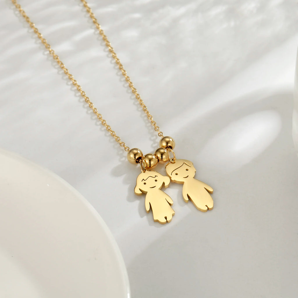 Couple Friend Sister Custom Name Personalized Necklace Gift for Women Men Mother Day Father Family Stainless Steel Jewelry