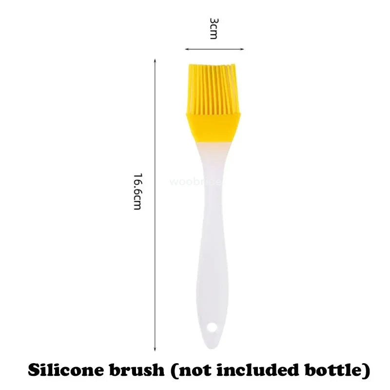 2-in-1 Plastic Oil Dispenser Sprayer 16oz Leakproof Olive Oil Bottle for Cooking Air Fryer BBQ  Picnic Kitchen Tools