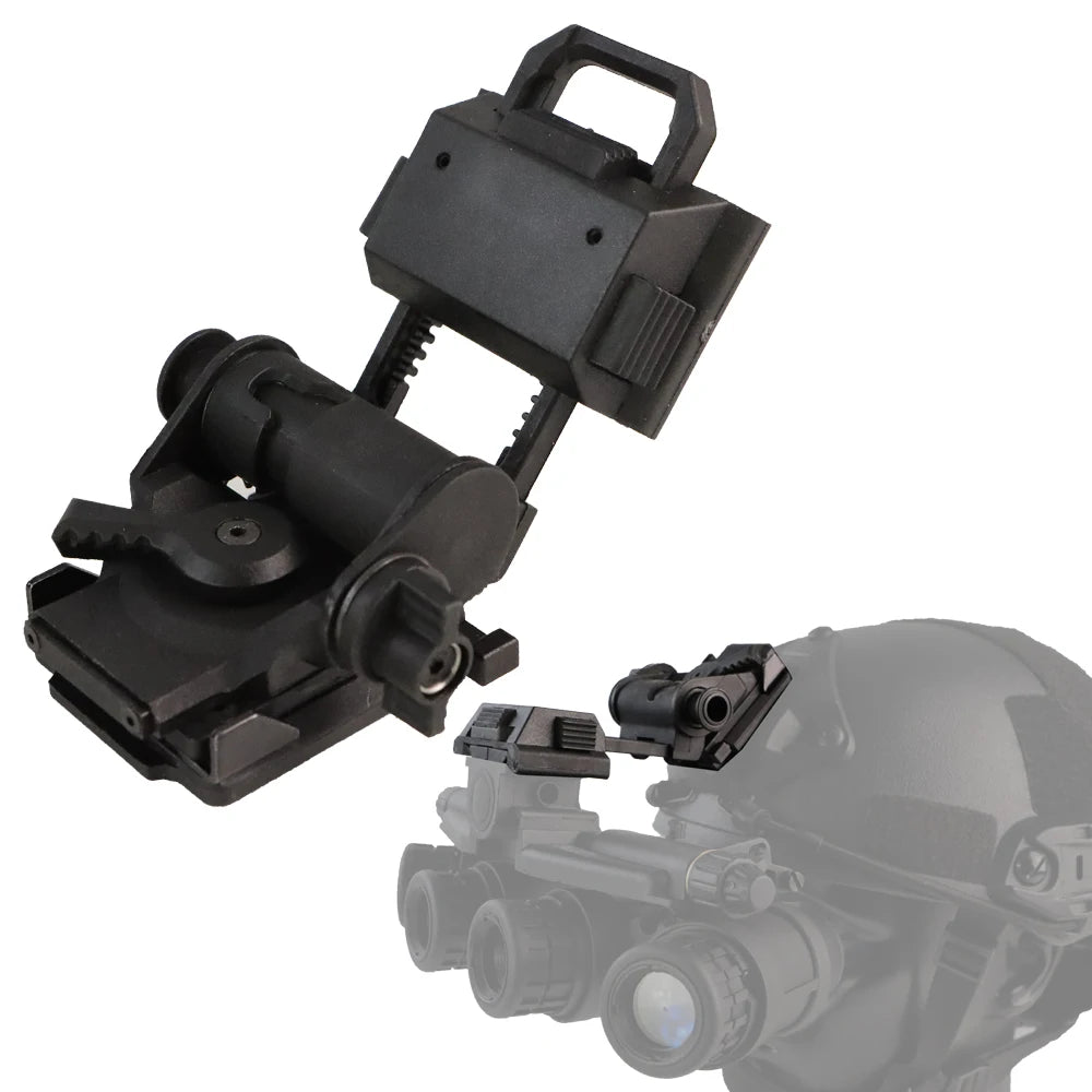 BOOIU New L4G24 NVG Tactical Helmet Mount Metal/Nylon Holder Bracket For PVS15/18  Goggles Night Vision Stent Helmet Accessories
