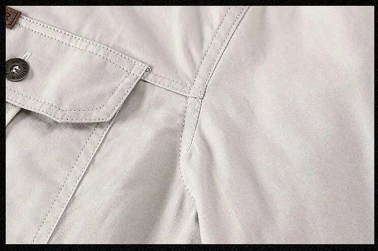 Men Multi-pockets Tooling Shirts Military Outdoor Long-sleeved Shirts High Quality Male Cotton Casual Large Size Shirts 6XL