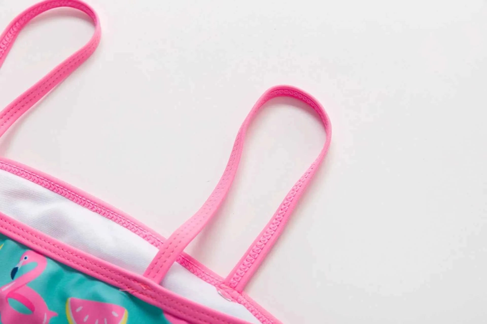 2-10Y New Fashion Kid Rainbow Design Bikini Set Lovely Two Pieces Child Swimwear Cute Girl Flouncing Swimsuit Summer Beachwear