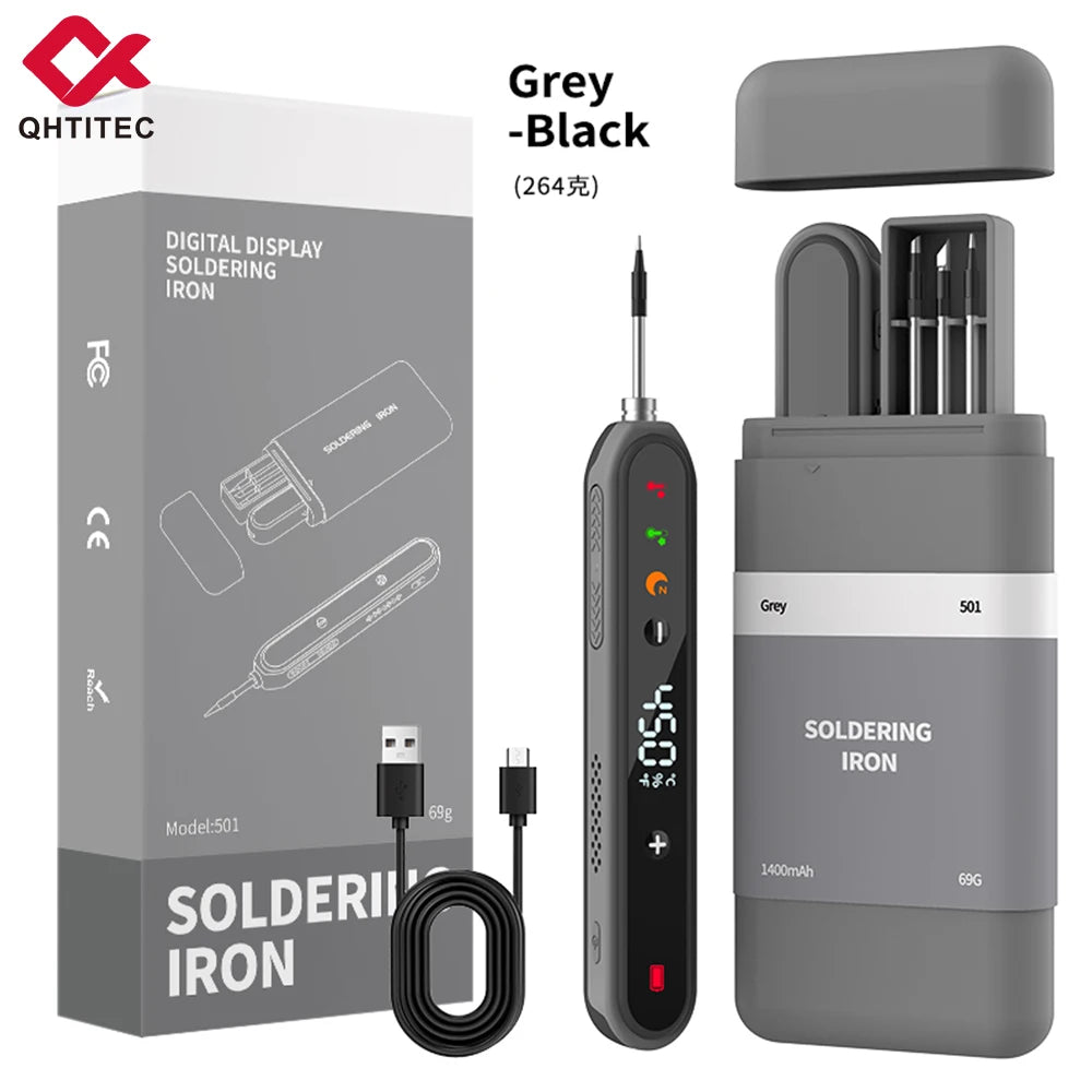 JCD USB Soldering Iron Portable 5V 15W built-in battery with Three-Level Temperature Control Wireless Mini Soldering Tools