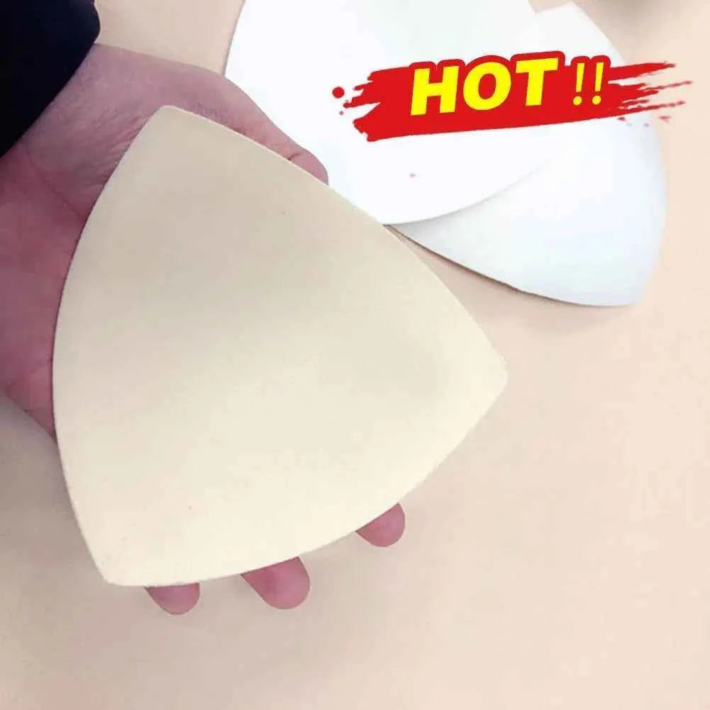 2Pcs Bikini Bra Pad Triangle Cups Chest Push Up Insert Foam Pads For Swimsuit Padding Accessories Removeable Enhancer Bra Pads