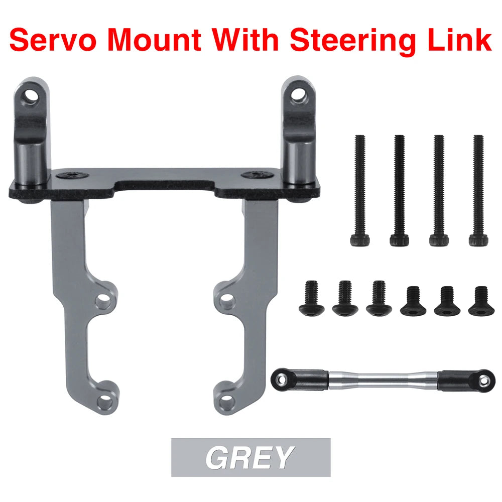 Metal Servo Mount Bracket for Axial SCX10 II 90046 AR44 Axle 1/10 Scale RC Crawler RC Racing Car Upgrades Servo Base Stand