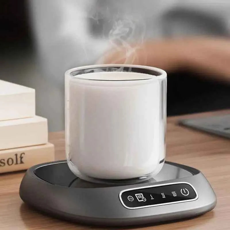 Portable Electric Beverage Warmer with Advanced Temperature Control Heating Pad Automatic Shut Off Desk Mug Heater