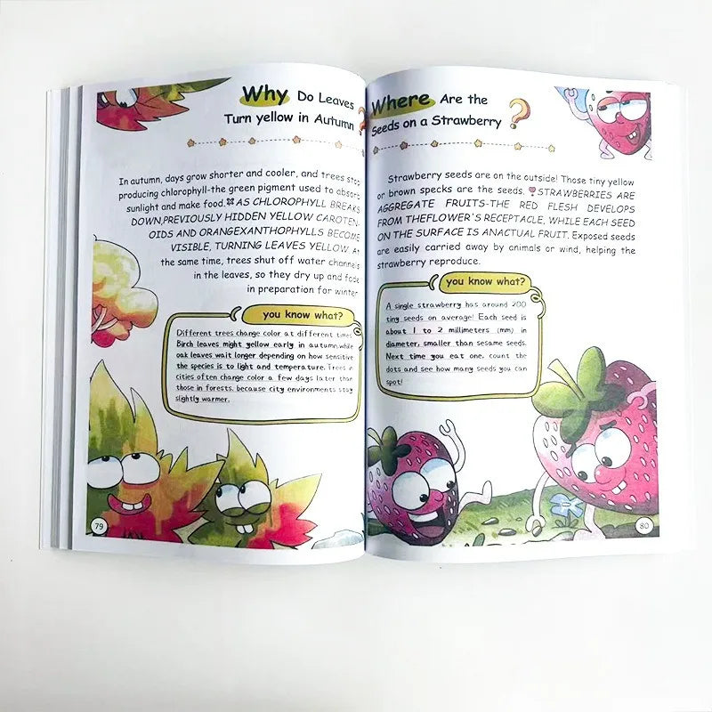 One Hundred Thousand Whys Kids Science Encyclopedia, Homeschool Daily Reading Educational Book, Learning Gift for Boys Girls