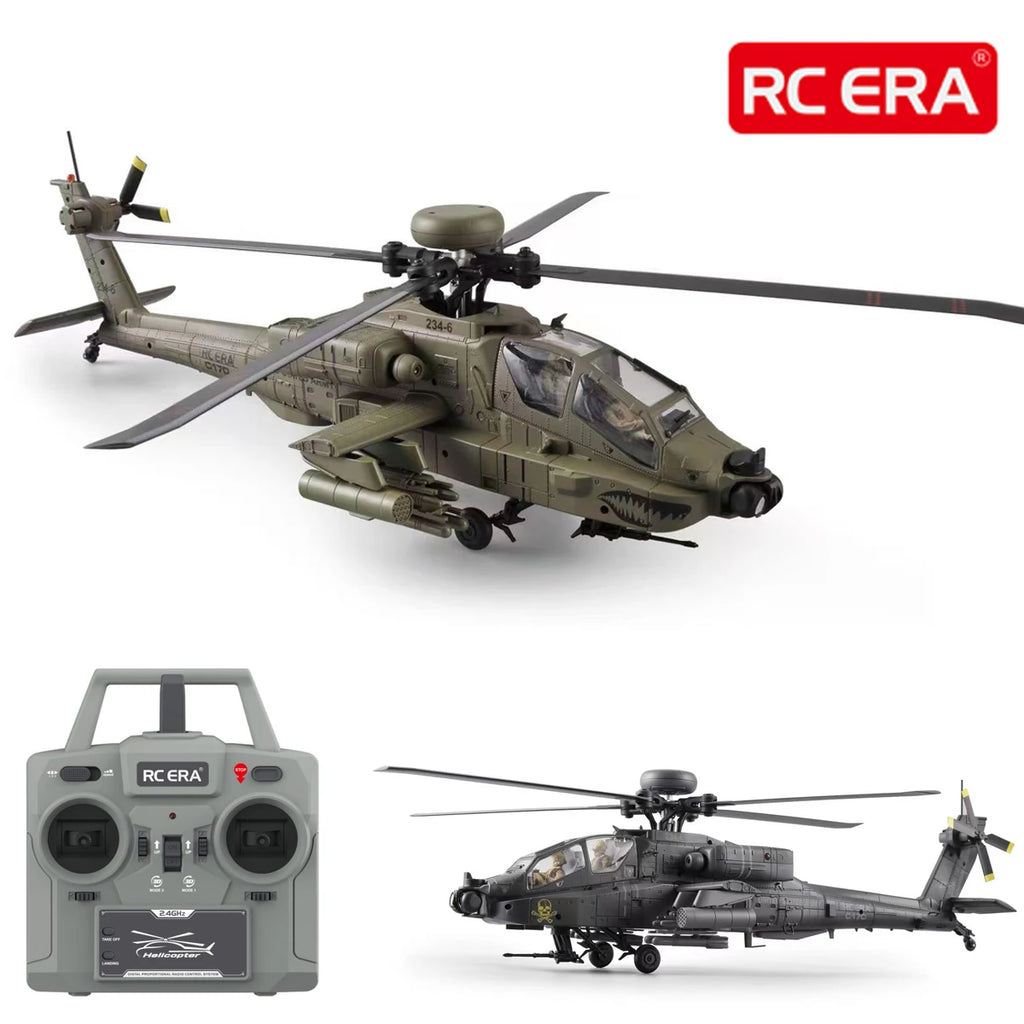NEW RC ERA C170 RC Helicopter 6CH Optical Flow Positioning Apache Brushless Stunt Armed RC Helicopter Model One-key Inverted Toy