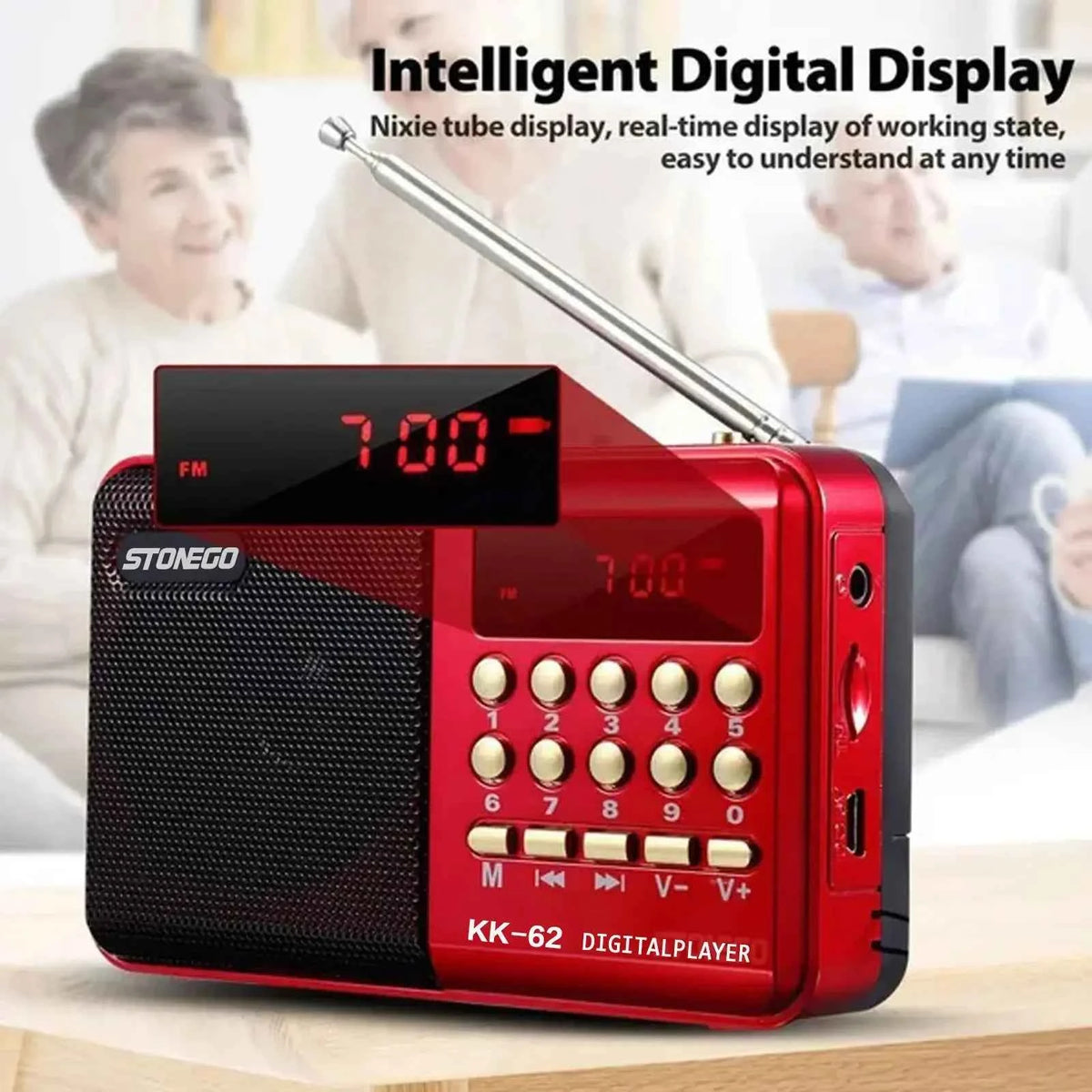 Portable FM Radio Speaker – Rechargeable MP3 Player