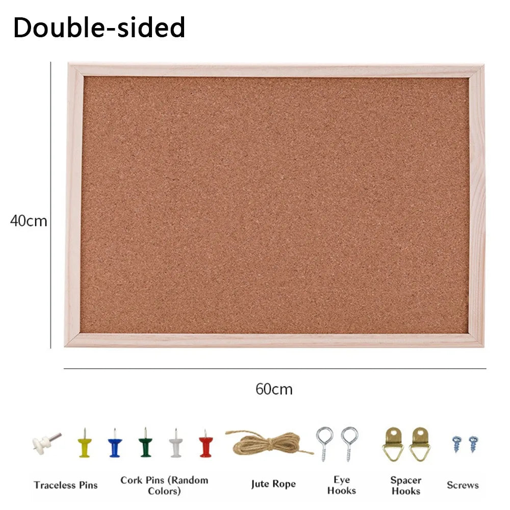 Home Decor DIY Cork Display Panel Soft Wood Cork Board Decorative Hanging Photo Background