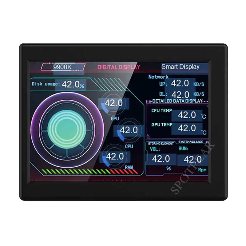 Computer Monitor 3.5inch LCD Display Screen PC CPU GPU RAM IPS Monitor USB Type C Secondary Screen