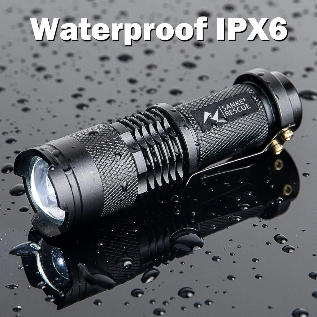 Waterproof Tactical Flashlights Portable LED Camping Lamps Handheld Powerful LED Torch Light Lanterns Self Defense