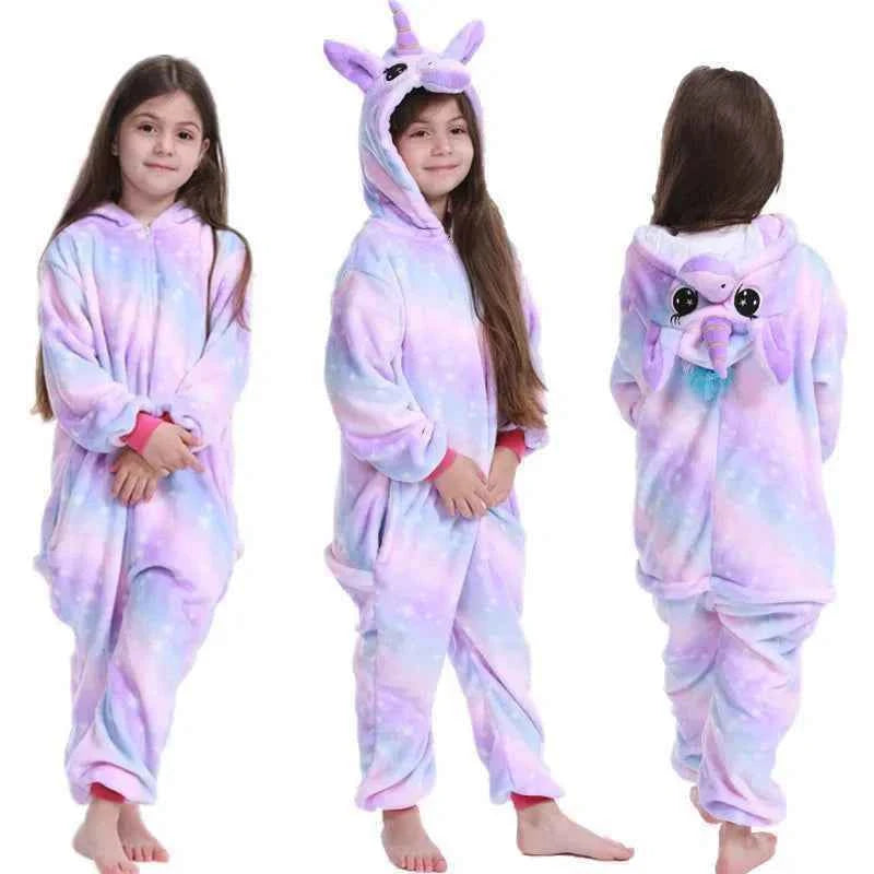 Adults Animal Onesies Unicorn Pajamas Couple Sleepwear Women Men Winter Unisex Kigurumi Costumes Cartoon Flannel Rabbit Pajamas