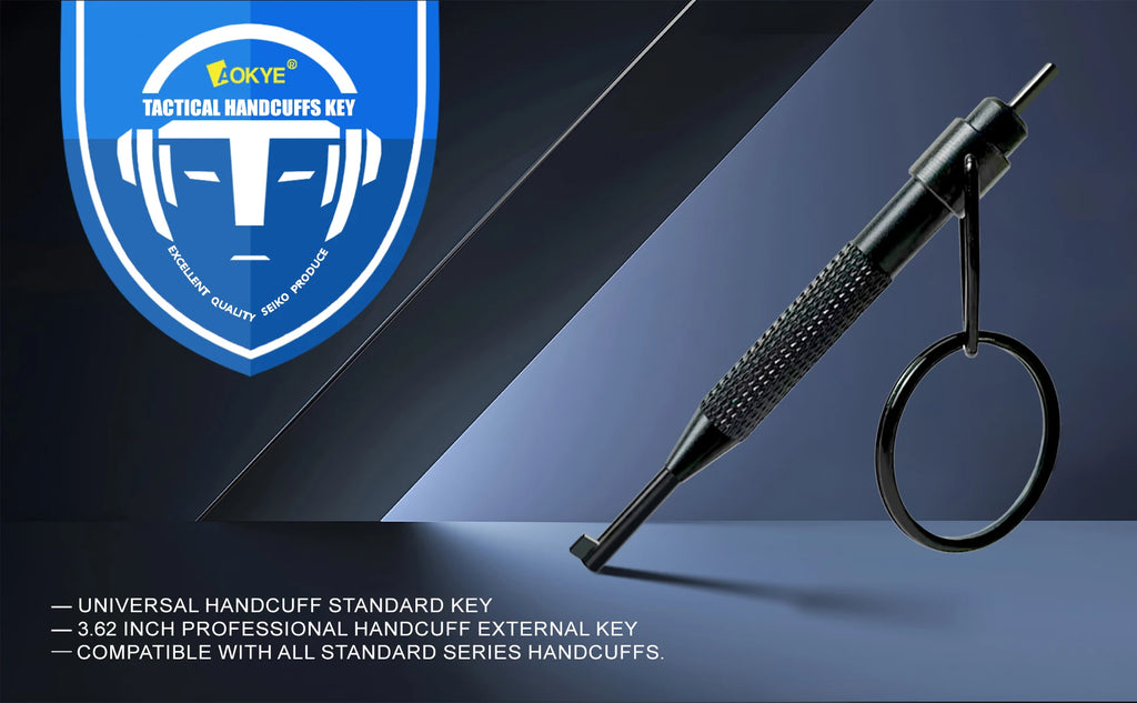 10/4/2Pcs Rotating Handcuff Key High Carbon Steel Alum Alloy w/Key Ring Fit Standard Police Cuffs