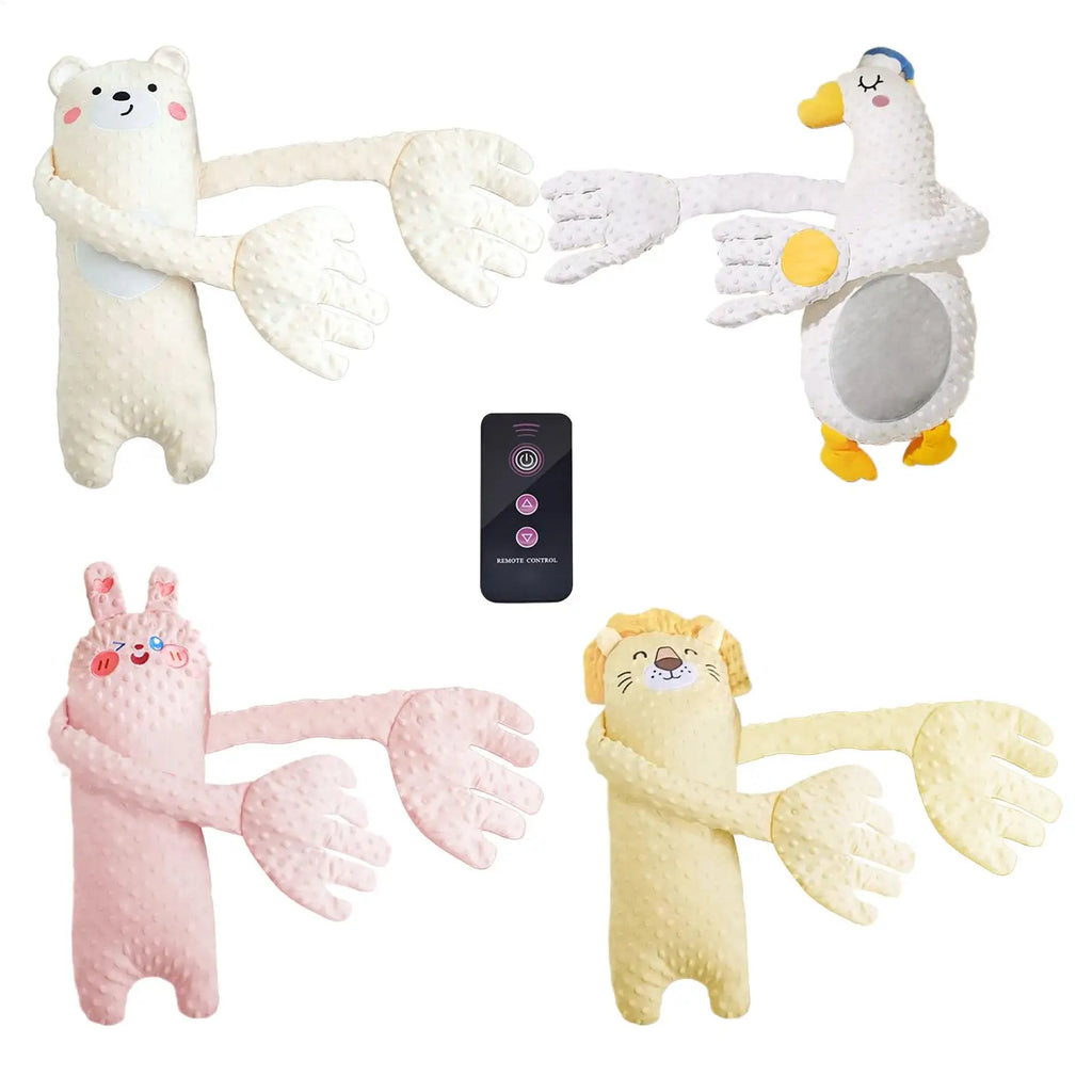 Patting Hand for Baby Sleep Patting Sleeping Pillow Baby Back Patter for Sleep Remote Control Animal Shape Nursery Decor Startle