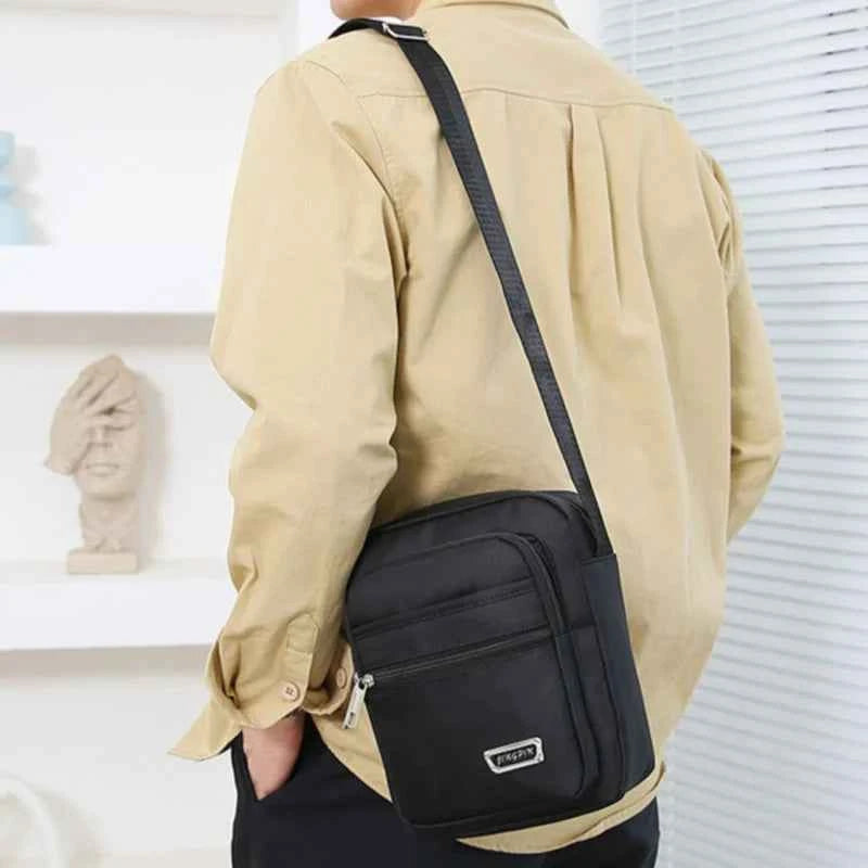 Brand New Men Crossbody Bags Male Nylon Shoulder Bags Boy Messenger Bags Man Handbags for Travel Casual Large Satchel Grey