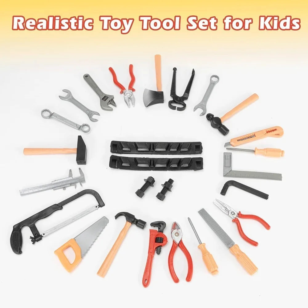 Kids Toys Simulation Repair Tools Set for Boy Safe Plastic Children Maintenance Tools Screwdriver Hammer Tongs Pretend Play Toy