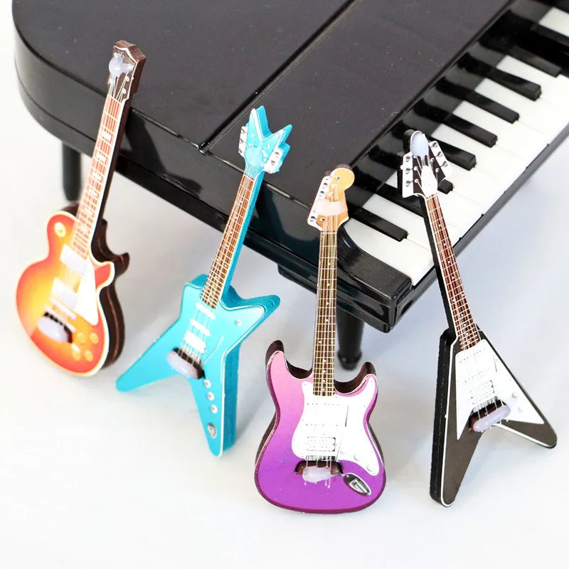 1/6 Dollhouse Miniature Musical Instrument Guitar Toys Model for Blyth ob11 Dolls House Decoration Accessories