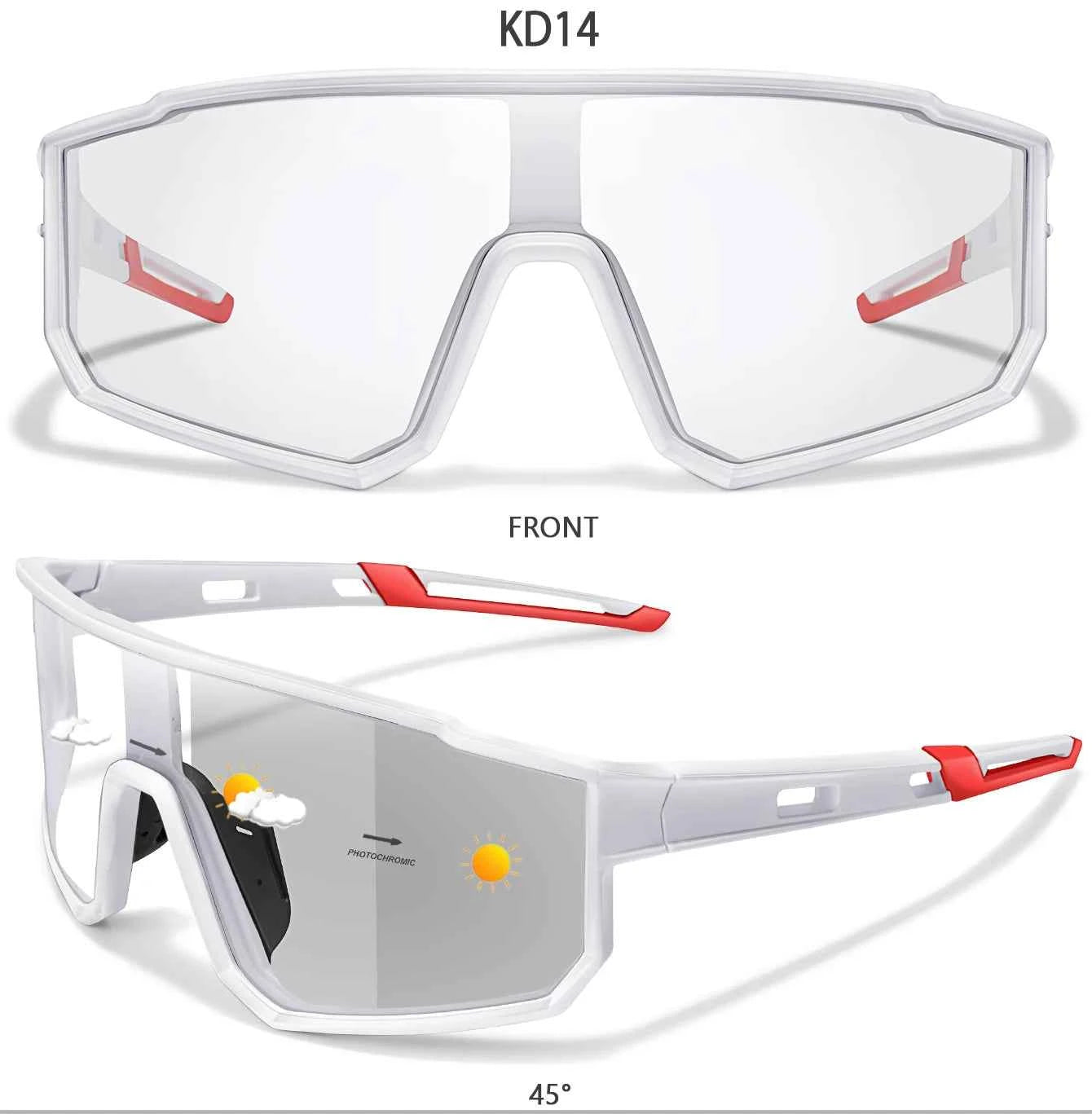 Fashion Brand Men Women Bicycle Photochromic Eyewear MTB Bike Fishing Running Cycling Sports Sunlasses Comfortable Goggles