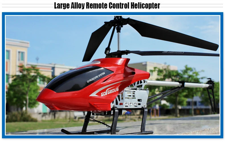 Rc Helicopter With Remote Control Extra Durable Big Plane Toy For Kids Drone Model Outdoor 3.5CH 80cm Aircraft Large Helicoptero
