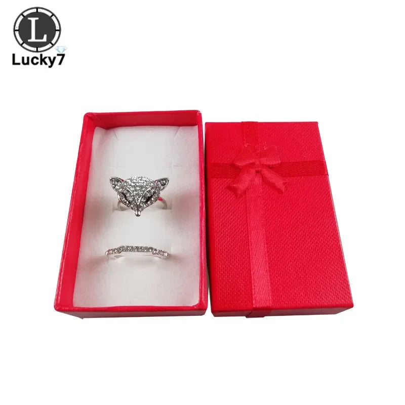 24pcs/Lot Jewelry Sets Display Box For Necklace Earrings Ring 5*8*2.5cm Packaging Shadow Box Jewelry Organizer