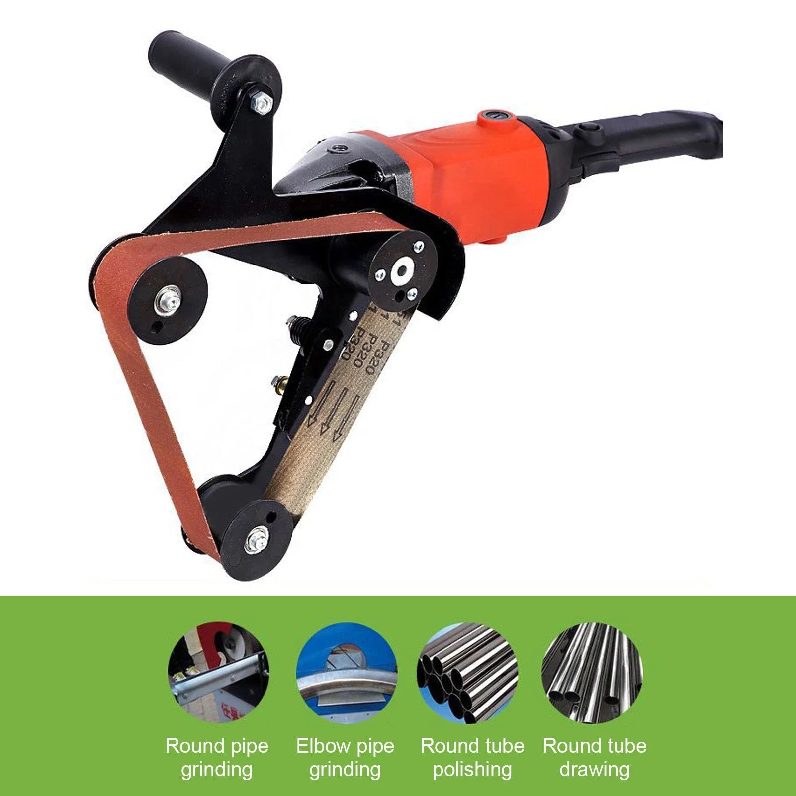 Belts Grinder  Belt Sander  Sanding Machine Stainless Steel Tube Pipe Polisher Grinder Tool Stainless Steel Pipe Polisher