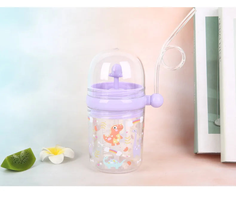 Water Bottles Children Whale Squirting Cup Dolphin Goldfish Prevent Falling Bottle Drinkware Kitchen Dining Bar Home