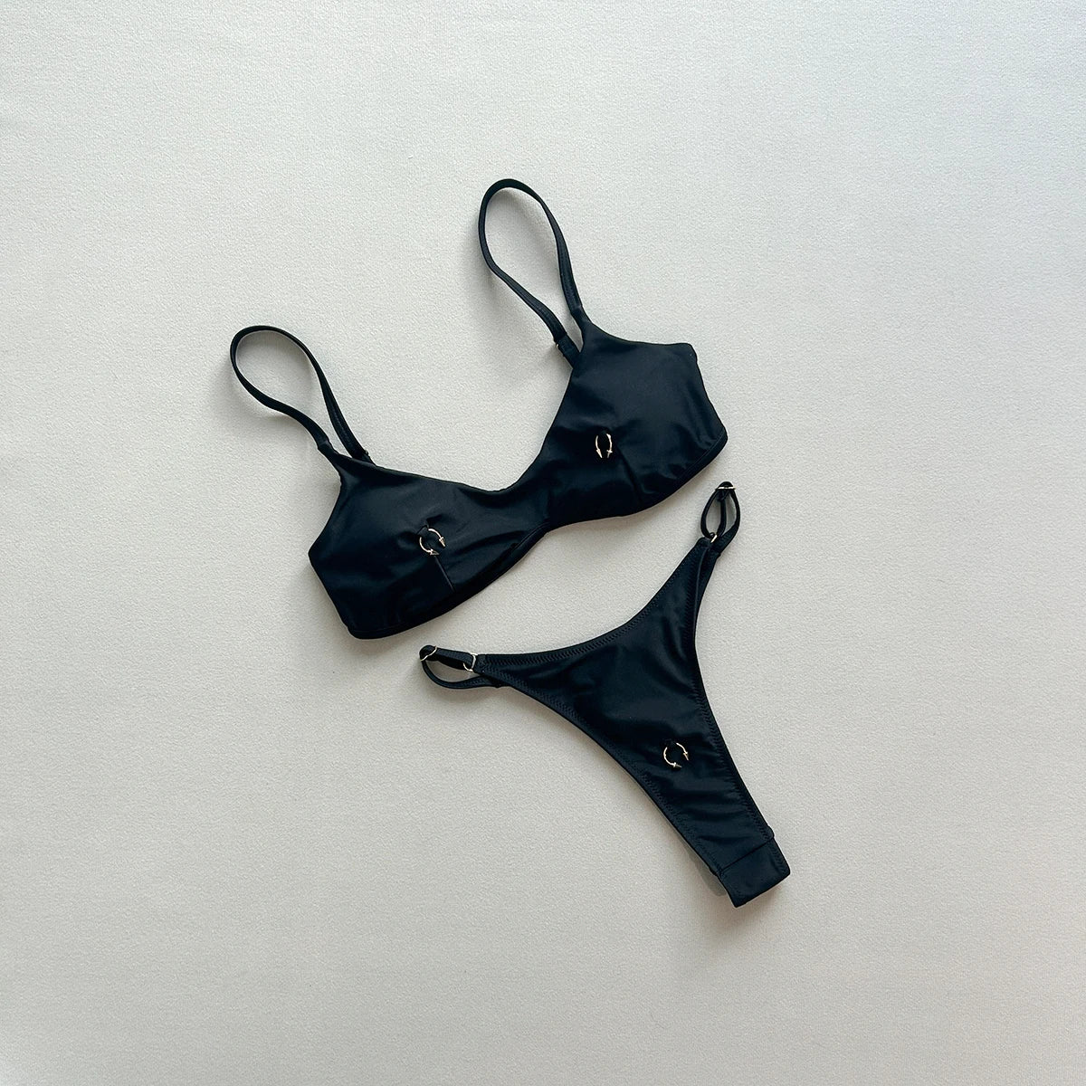 Push Up Bikinis 2025 Sexy Women Swimsuit Swimwear Female Bikini Set Black Biquini Bathing Suit Thong Swimming Suits Beachwear