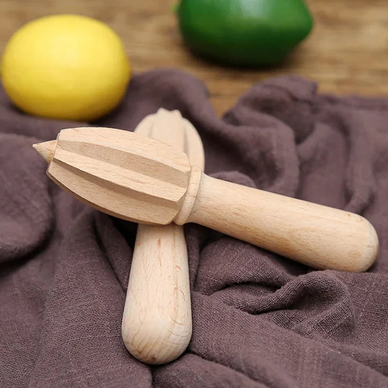 Wooden Reamer Lemon Squeezer Beech Wood Citrus Squeezer Reamer Orange Juice Squeezer Fruit Vegetable Tools Bar Kitchen Gadgets