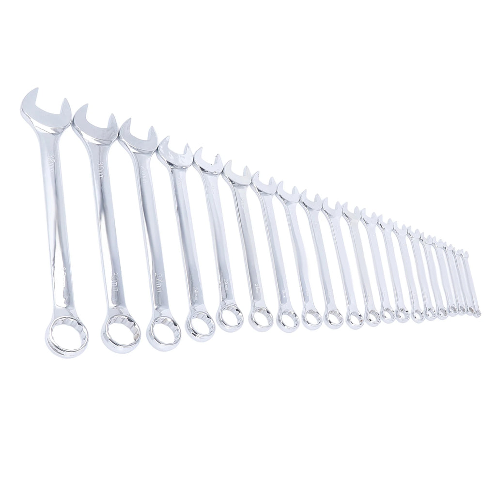 20Pcs Dual-head Combination Wrench Set Metric CRV Steel Spanner Chrome Plated Dual Wrenches Hand Tool 6-32mm