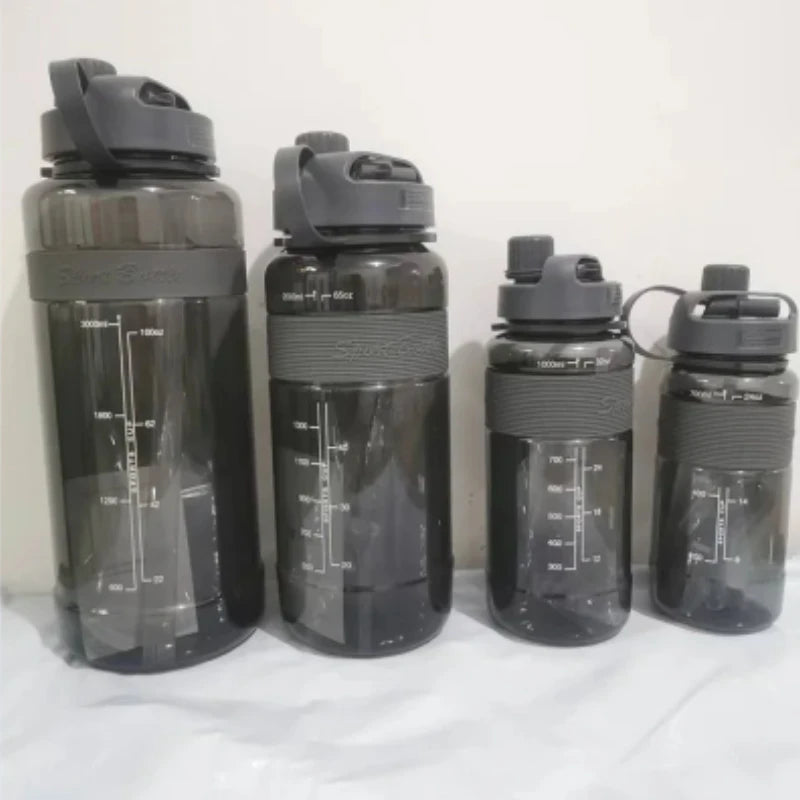 0.7-3L Sports Water Bottle Outdoor Portable Drink Bottle with Handle Drinking Utensils for Man Woman Large Capacity Water Cup