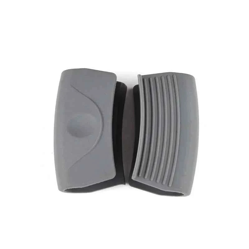 Non-Slip Pot Handle Silicone Grip PadSilicone Grey and Off-White Environmentally Friendly MaterialHeat Insulation