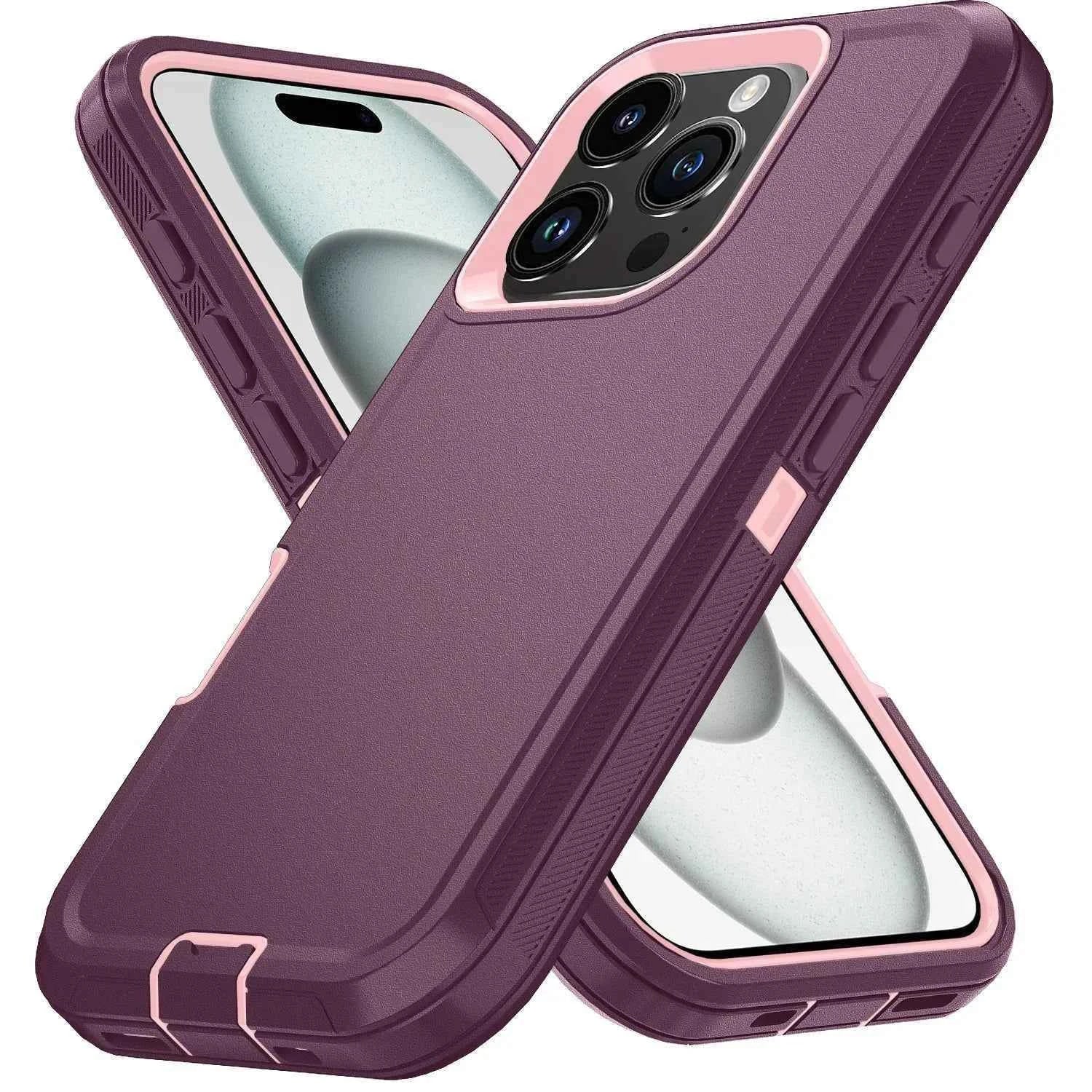 Otter Armor Box Shockproof Defender Phone Case for Iphone 16 11 12 13 14 15 Pro Max XSMAX 7 8 SE2 16E Hard Back Cover with Clip