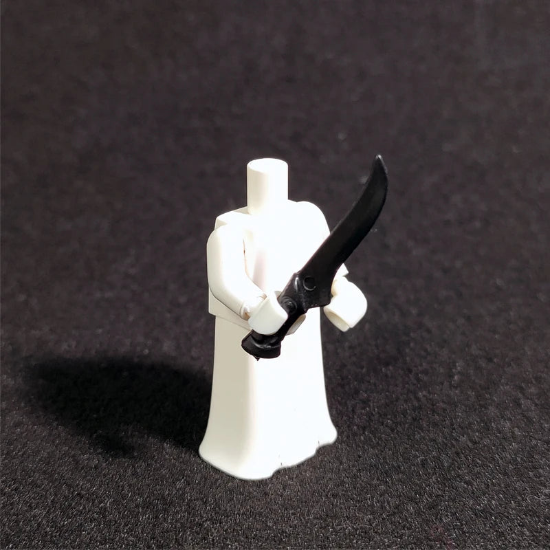 10PCS/SET Middle Ages Knights Elf  MOC  Shield Sword  Spear  For 4cm Mini Dolls  Building Blocks Brick Toys For Kid